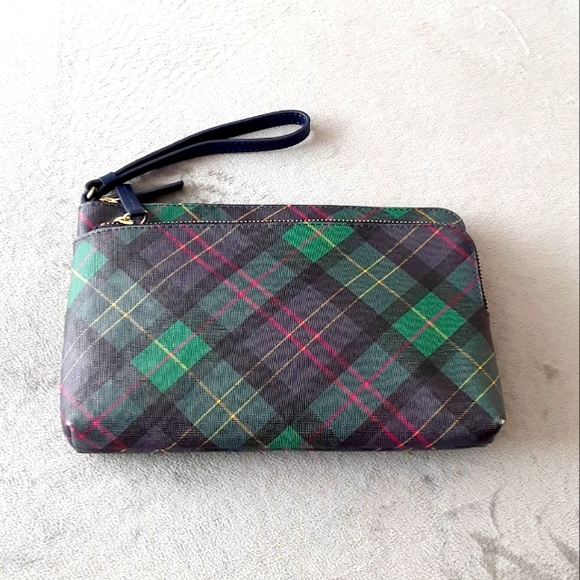 Talbots Handbags - Talbots plaid large wristlet, clutch